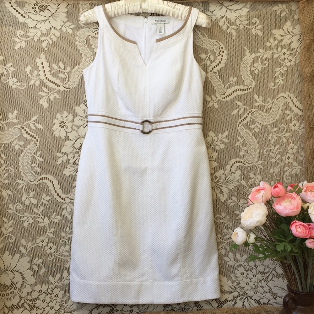 White House Black Market white dress